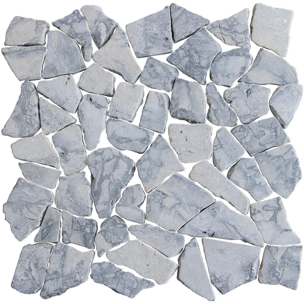 Tesoro Aquatica Ocean Stones Fit 11.5" x 11.75" Natural Stone Mosaic