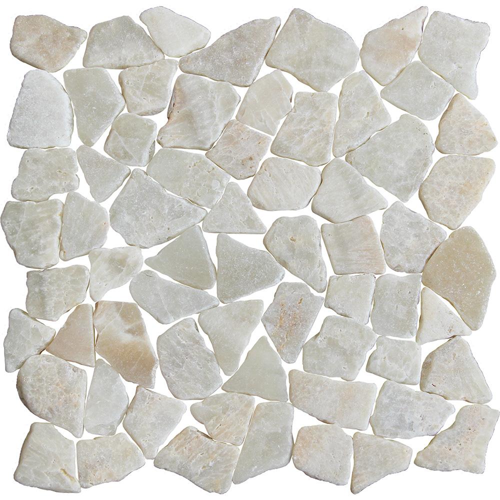 Tesoro Aquatica Ocean Stones Fit 10.75" x 11" Natural Stone Mosaic