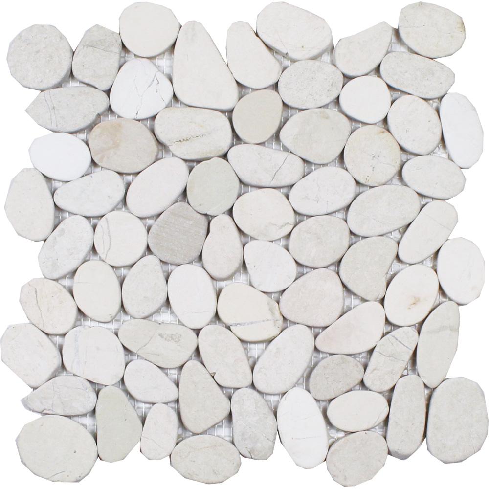 Tesoro Aquatica Ocean Stones Sliced 11" x 11" Natural Stone Mosaic