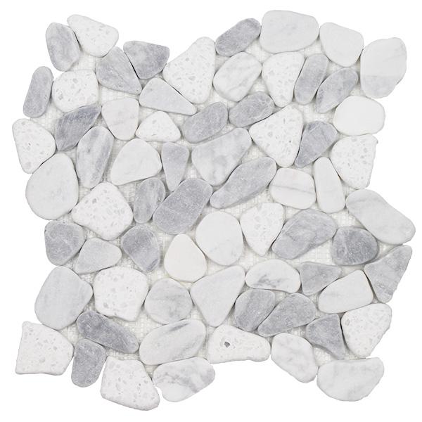 Tesoro Aquatica Ocean Stones Sliced 12" x 12" Natural Stone Mosaic