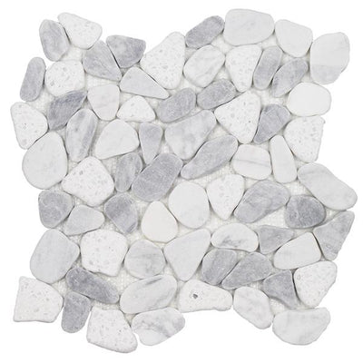 Tesoro Aquatica Ocean Stones Sliced 12" x 12" Natural Stone Mosaic