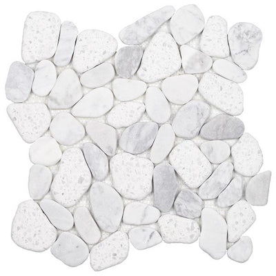 Tesoro Aquatica Ocean Stones Sliced 12" x 12" Natural Stone Mosaic