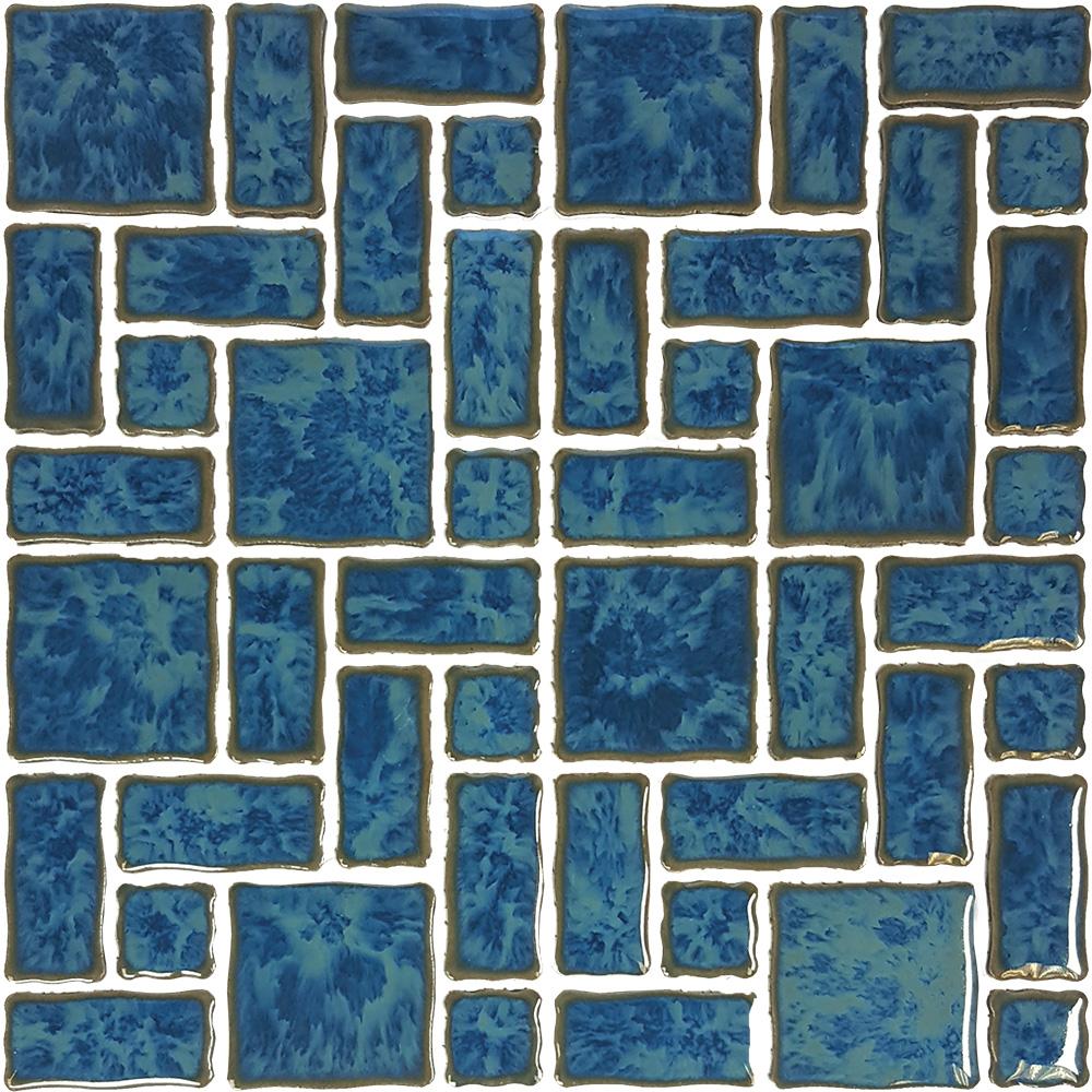 Tesoro Aquatica Reflection Random 12" x 12" Porcelain Mosaic