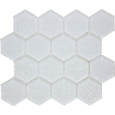 Tesoro Revere 3" Hex 10.25" x 11.75" Glass Mosaic