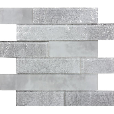 Tesoro Revere 2 x 6 Multi Linear 11.75" x 11.75" Glass Mosaic