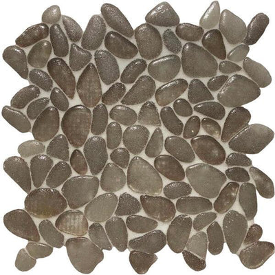 Tesoro Aquatica Liquid Rocks Random 10.5" x 10.5" Glass Mosaic