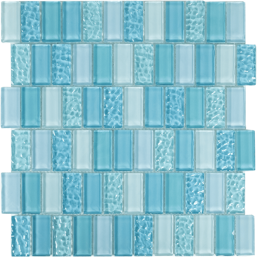 Tesoro Aquatica Watercraft 1 x 2 11.75" x 11.75" Glass Mosaic