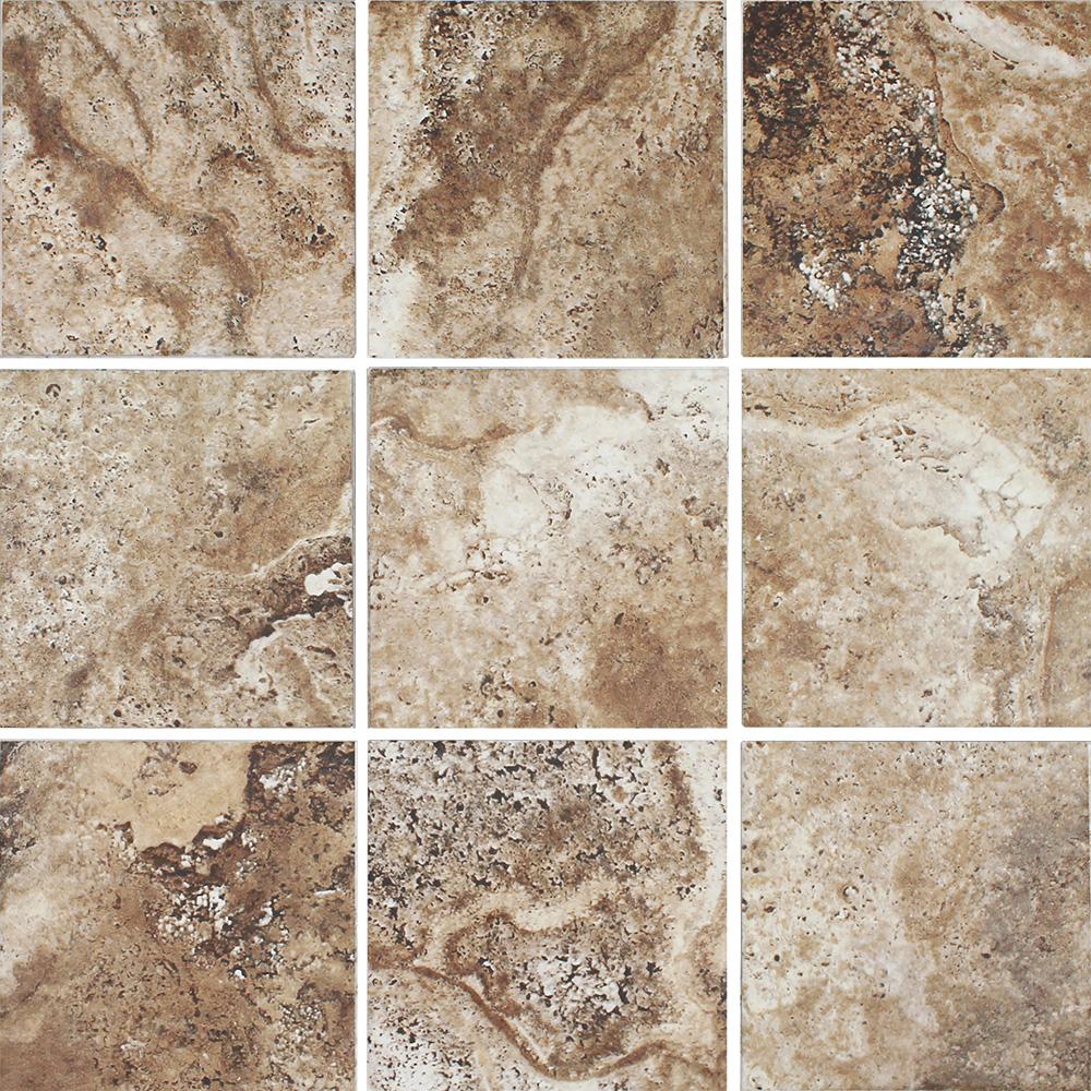 Tesoro Aquatica Scavo II 6" x 6" Porcelain Tile