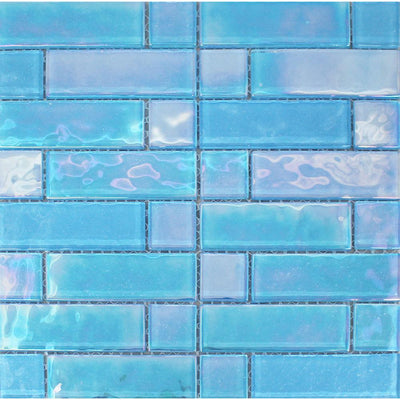 Tesoro Aquatica Stardust 12" x 12" Glass Mosaic