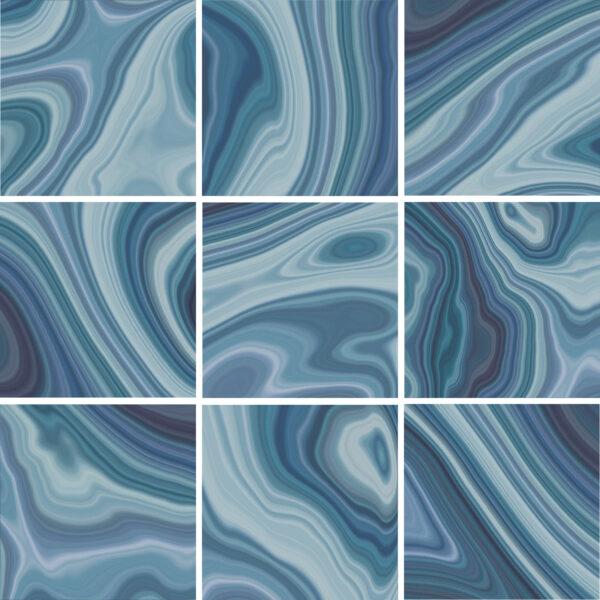 Tesoro Aquatica Stream 6" x 6" Ceramic Tile