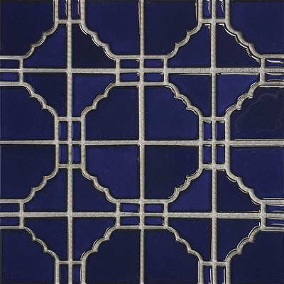 Tesoro Aquatica Sunburst 6 x 6 12" x 12" Porcelain Mosaic