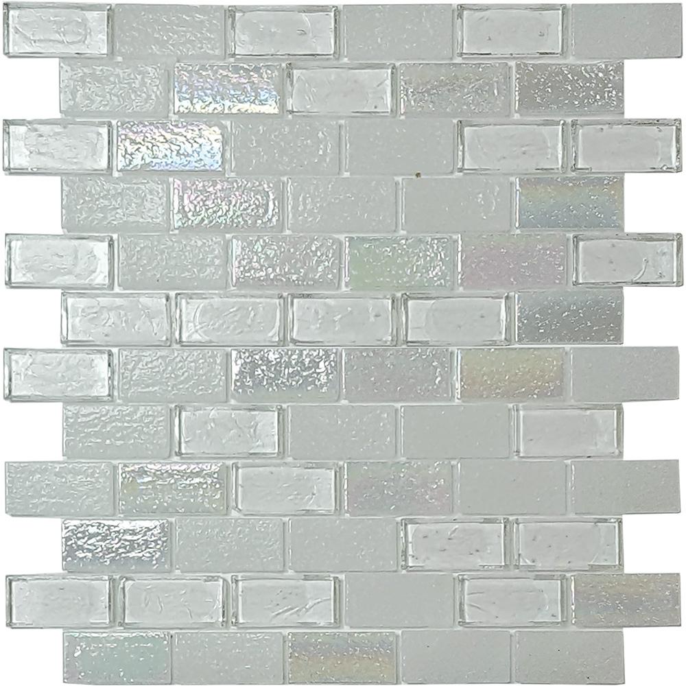 Tesoro Aquatica Superior 1 x 2 11.5" x 12.5" Glass Mosaic