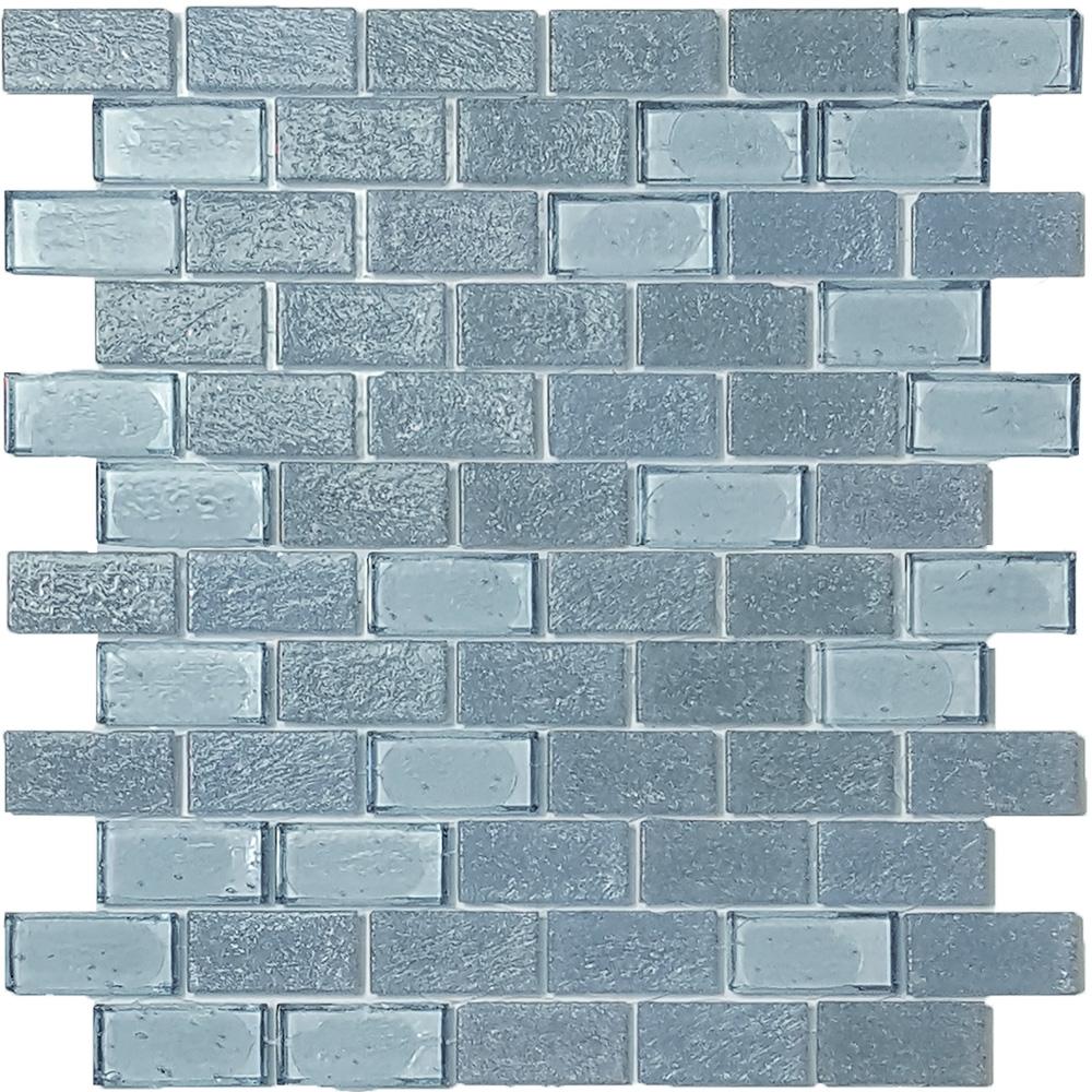 Tesoro Aquatica Superior 1 x 2 11.5" x 12.5" Glass Mosaic