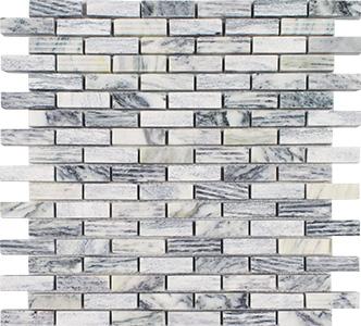 Tesoro Contempo Oasis Strip 11.75" x 12" Marble Mosaic