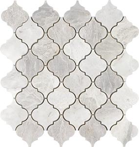 Tesoro Iceberg Arabesque 9.75" x 12.25" Natural Stone Mosaic