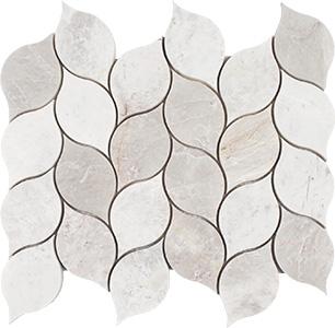 Tesoro Iceberg Leaf 11.75" x 12.5" Natural Stone Mosaic