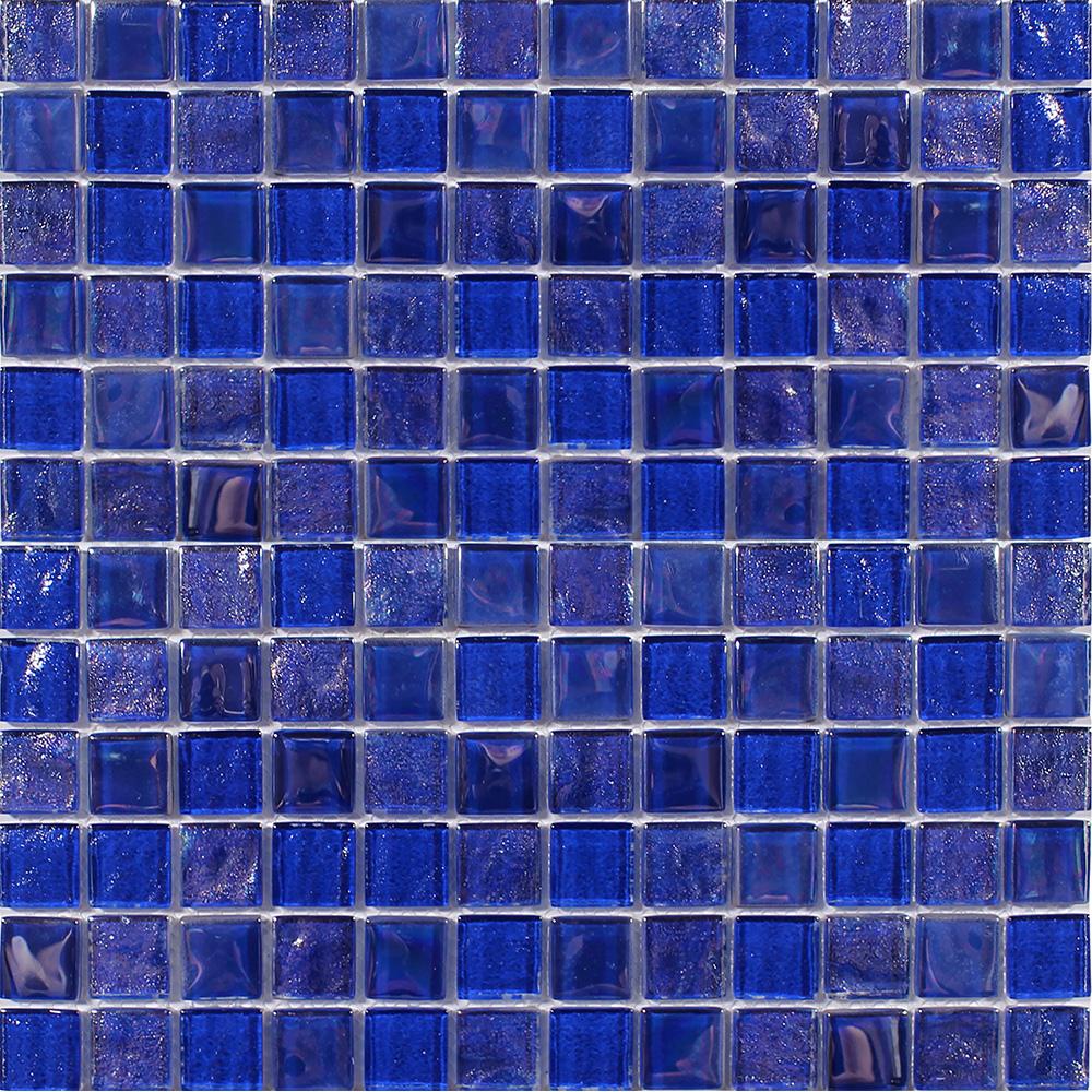 Tesoro Aquatica Treasure 1 x 1 11.75" x 11.75" Glass Mosaic