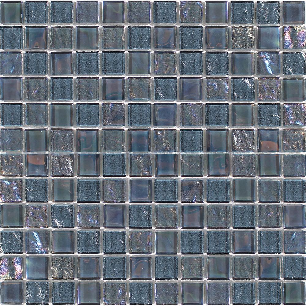 Tesoro Aquatica Treasure 1 x 1 11.75" x 11.75" Glass Mosaic