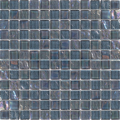 Tesoro Aquatica Treasure 1 x 1 11.75" x 11.75" Glass Mosaic