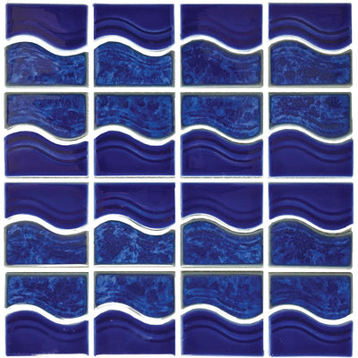 Tesoro Aquatica Waterside 6 x 6 12" x 12" Porcelain Mosaic