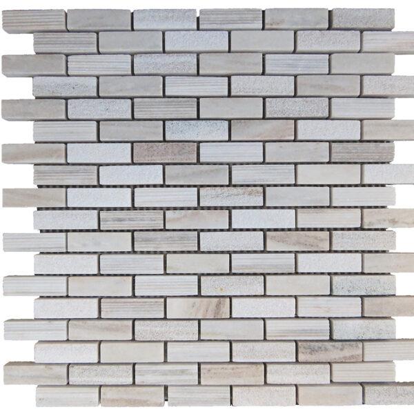 Tesoro Contempo 0.63 x 2 Strips 12" x 12" Natural Stone Mosaic