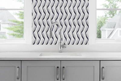 Tesoro Zen Wave 7.5" x 12" Stone Mosaic