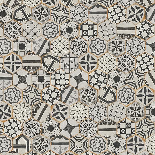 Tesoro Cotto Del Campiano Deco Hex 6" x 7" Porcelain Tile