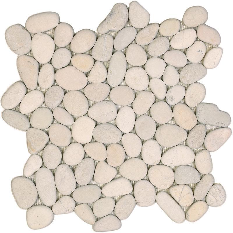 Tesoro Aquatica Ocean Stones Pebble 11.5" x 12.25" Natural Stone Mosaic