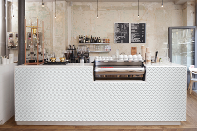QDI Surfaces Fan 12" x 12" Porcelain Mosaic