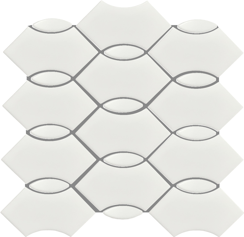 QDI Surfaces Wave 12" x 12" Porcelain Mosaic