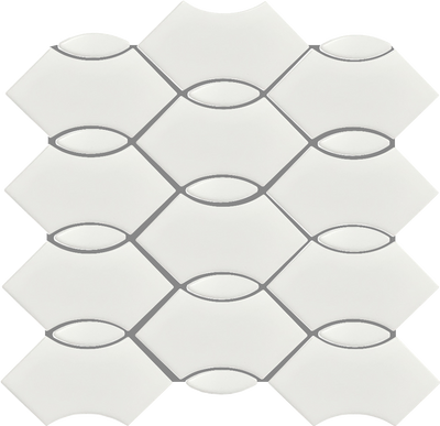 QDI Surfaces Wave 12" x 12" Porcelain Mosaic