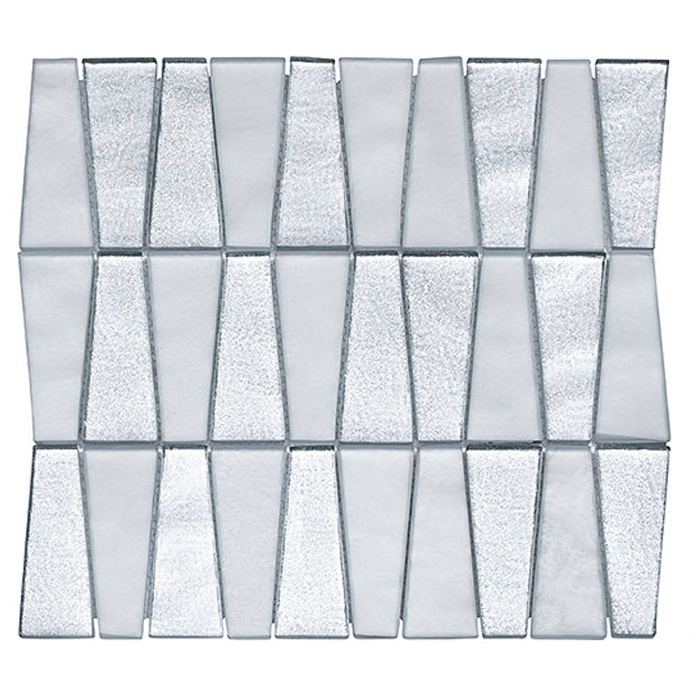 Waikiki Season Trapezoid 12" x 12" Glass Mosaic