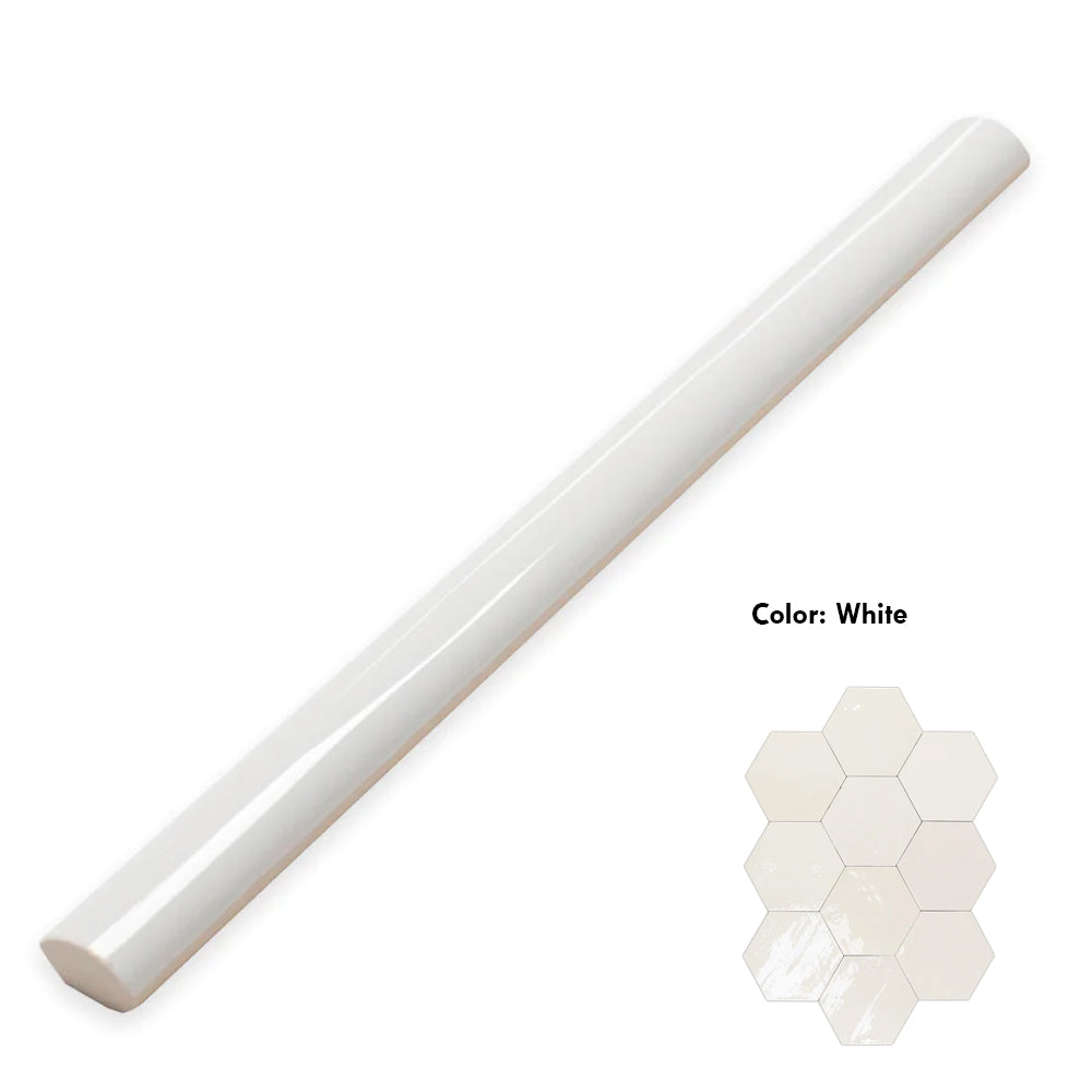 WOW Zellige 0.43" x 7" Ceramic Round Edge