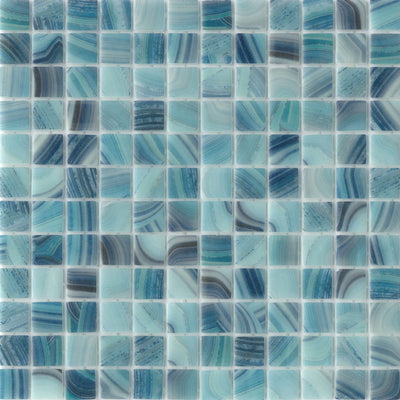 Emser Waterlace 1 x 1 12" x 12" Glass Mosaic