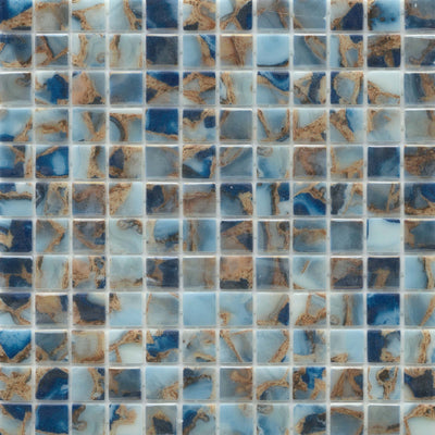 Emser Waterlace 1 x 1 12" x 12" Glass Mosaic