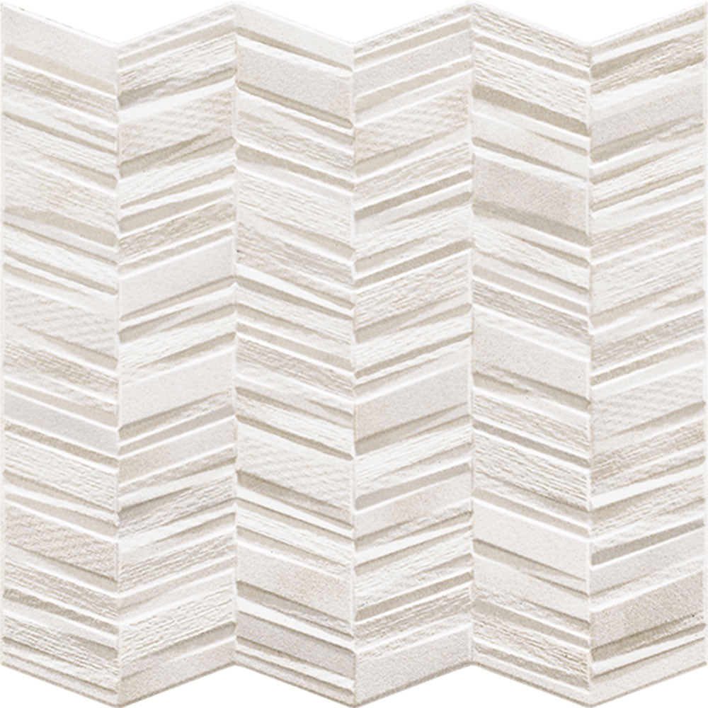 Tesoro Chevron 17" x 17" Porcelain Tile