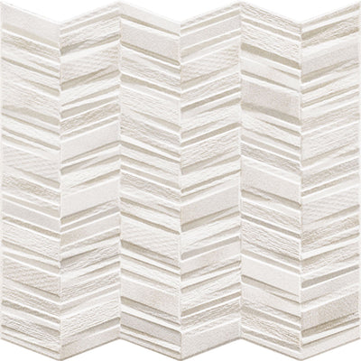 Tesoro Chevron 17" x 17" Porcelain Tile