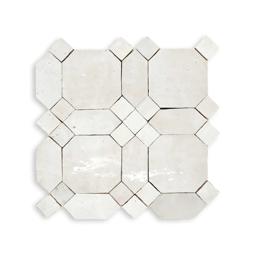 Lungarno Zellige Classique 11.25" x 11.25" Ceramic Mosaic