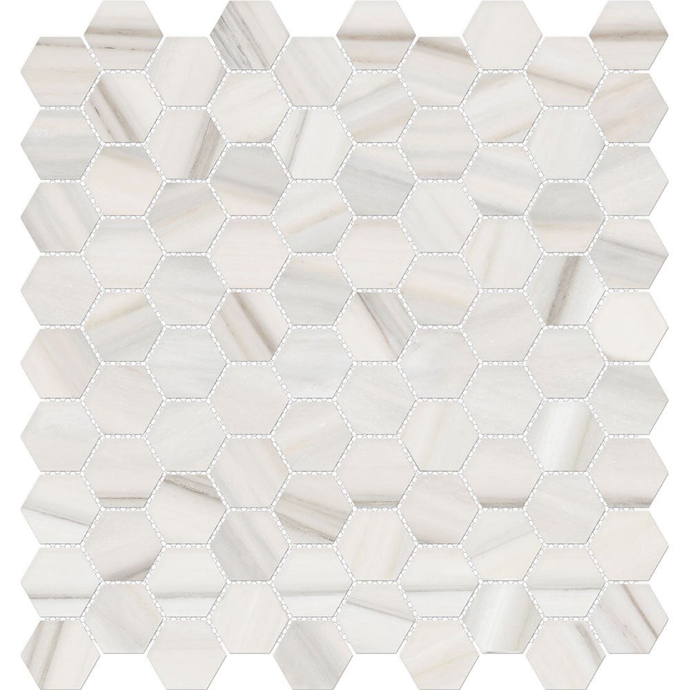 Tesoro Mayfair 1.25" Hexagon 11.5" x 12" Porcelain Mosaic