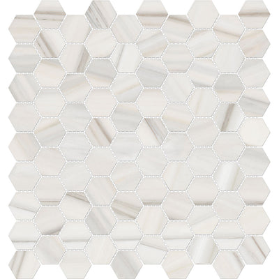 Tesoro Mayfair 1.25" Hexagon 11.5" x 12" Porcelain Mosaic