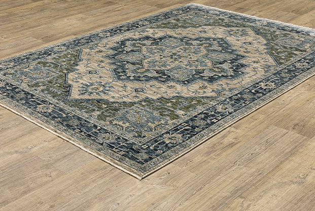 Oriental Weavers Aberdeen 051G1 Blue, Beige