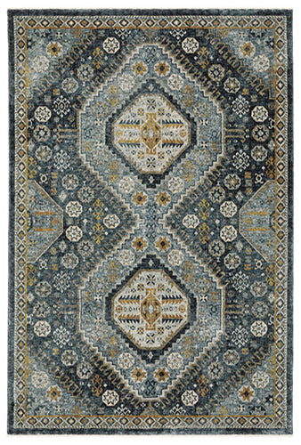 Oriental Weavers Aberdeen 7150B Blue, Gold