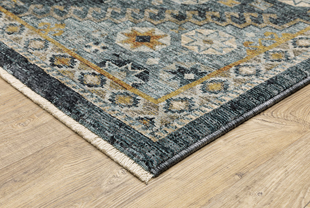 Oriental Weavers Aberdeen 7150B Blue, Gold