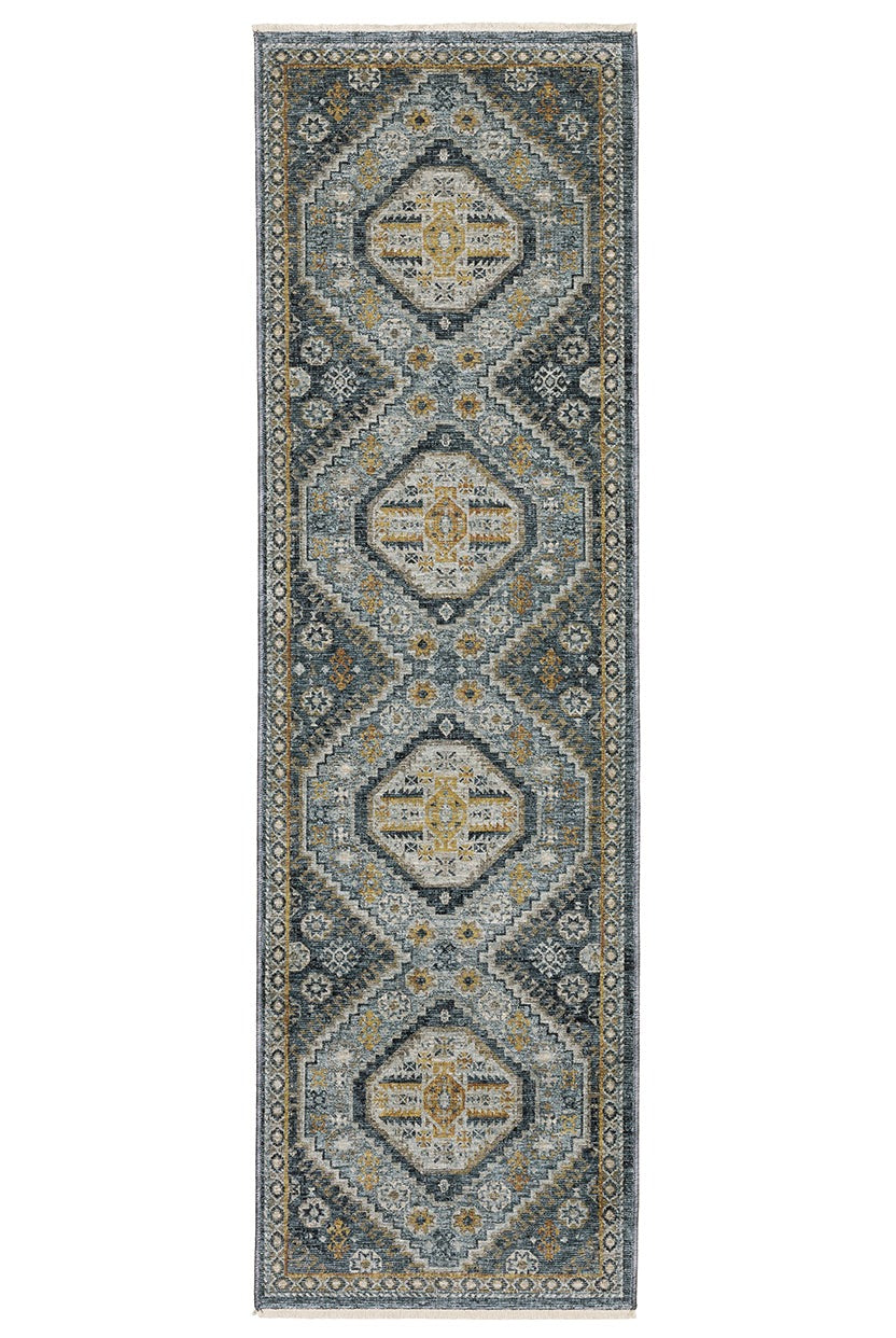 Oriental Weavers Aberdeen 7150B Blue, Gold