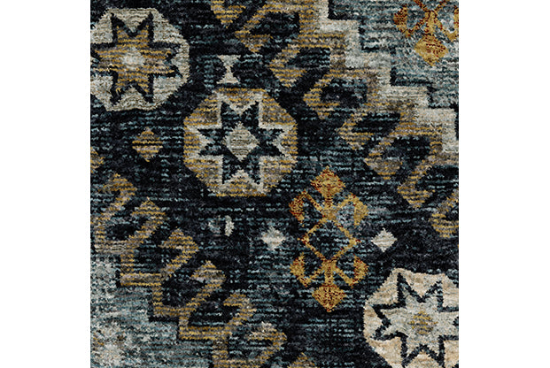 Oriental Weavers Aberdeen 7150B Blue, Gold