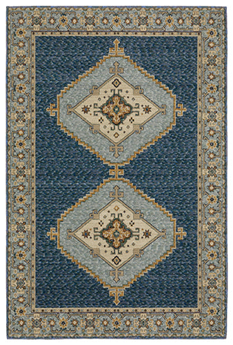 Oriental Weavers Andorra 2430A Blue, Gold