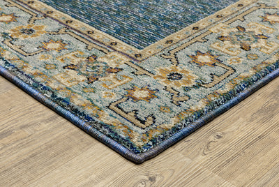 Oriental Weavers Andorra 2430A Blue, Gold