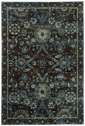 Oriental Weavers Andorra 7124A Navy, Blue