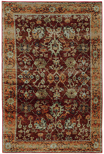 Oriental Weavers Andorra 7154A Red, Gold