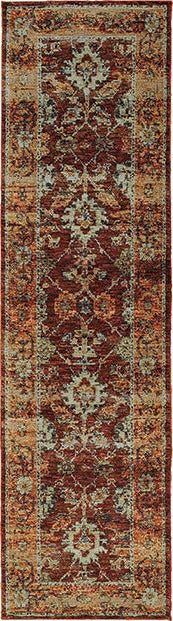 Oriental Weavers Andorra 7154A Red, Gold